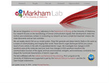 Tablet Screenshot of markhamlab.com